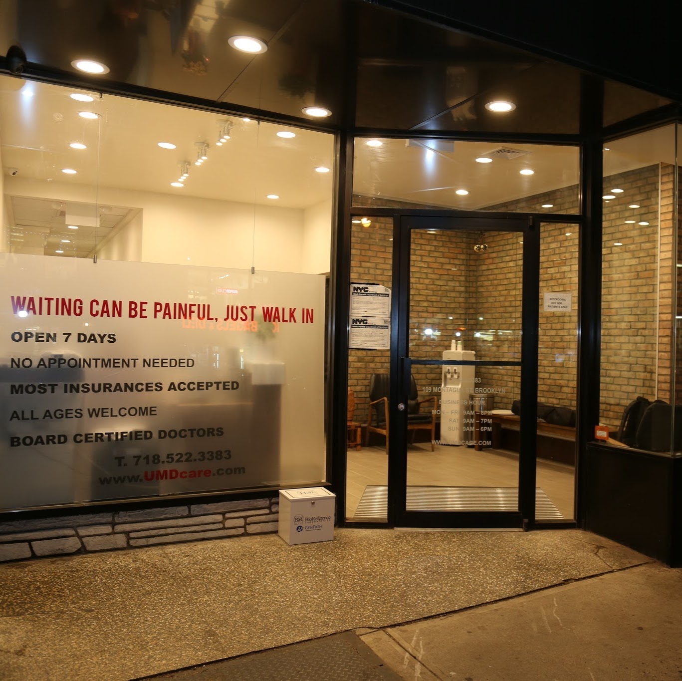 Photo of UMD Urgent Care - Montague in Brooklyn Heights in Kings County City, New York, United States - 1 Picture of Point of interest, Establishment, Health, Hospital, Doctor