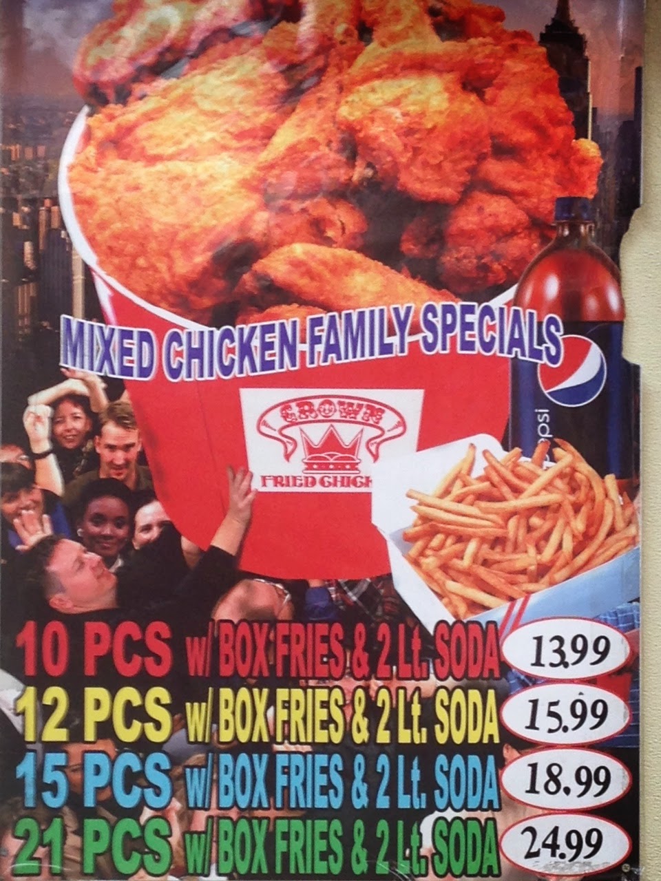 Photo of Crown Fried Chicken & Pizza in Queens City, New York, United States - 8 Picture of Restaurant, Food, Point of interest, Establishment