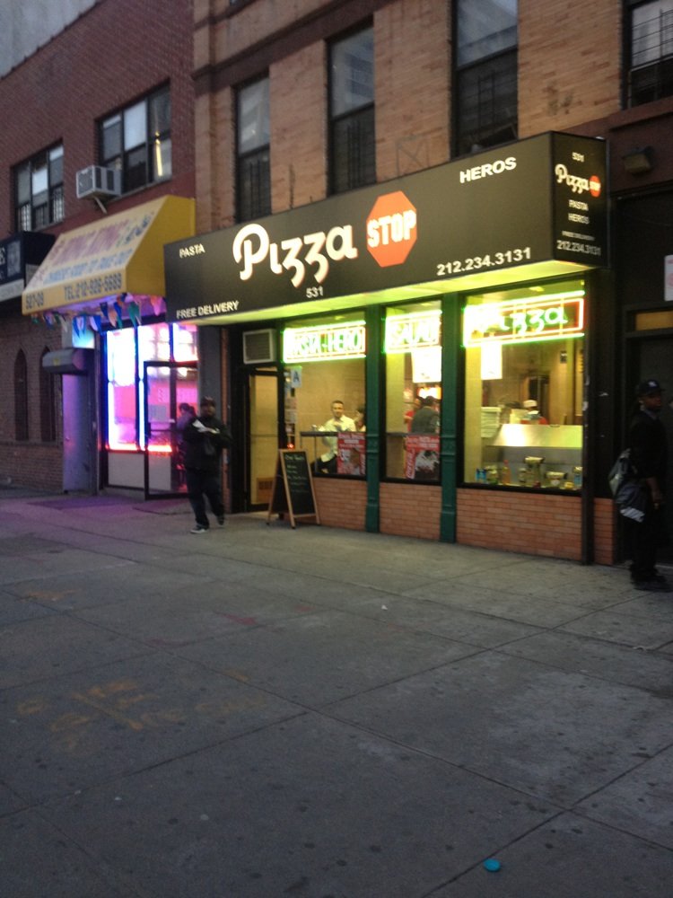 Photo of Pizza Stop in New York City, New York, United States - 1 Picture of Restaurant, Food, Point of interest, Establishment, Meal takeaway, Meal delivery
