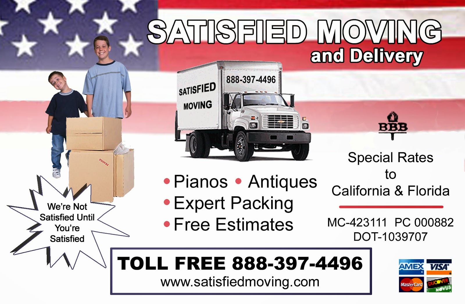 Photo of Satisfied moving and storage in Elmwood Park City, New Jersey, United States - 1 Picture of Point of interest, Establishment, Moving company, Storage