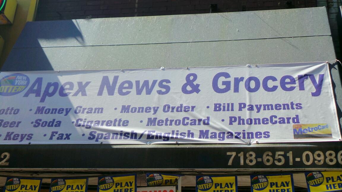 Photo of Apex News & Grocery in Queens City, New York, United States - 1 Picture of Food, Point of interest, Establishment, Store, Grocery or supermarket, Convenience store