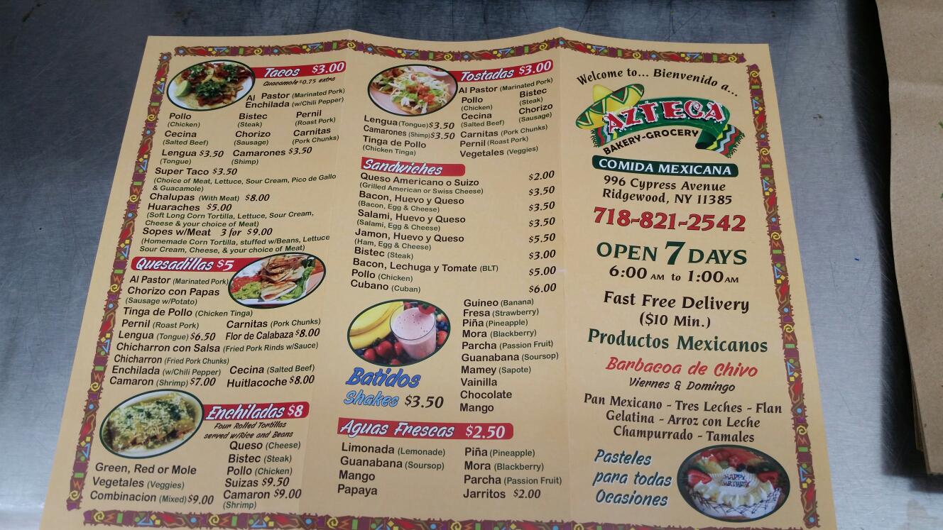 Photo of azteca bakery grocery in ridgewood NY City, New York, United States - 3 Picture of Restaurant, Food, Point of interest, Establishment, Meal delivery