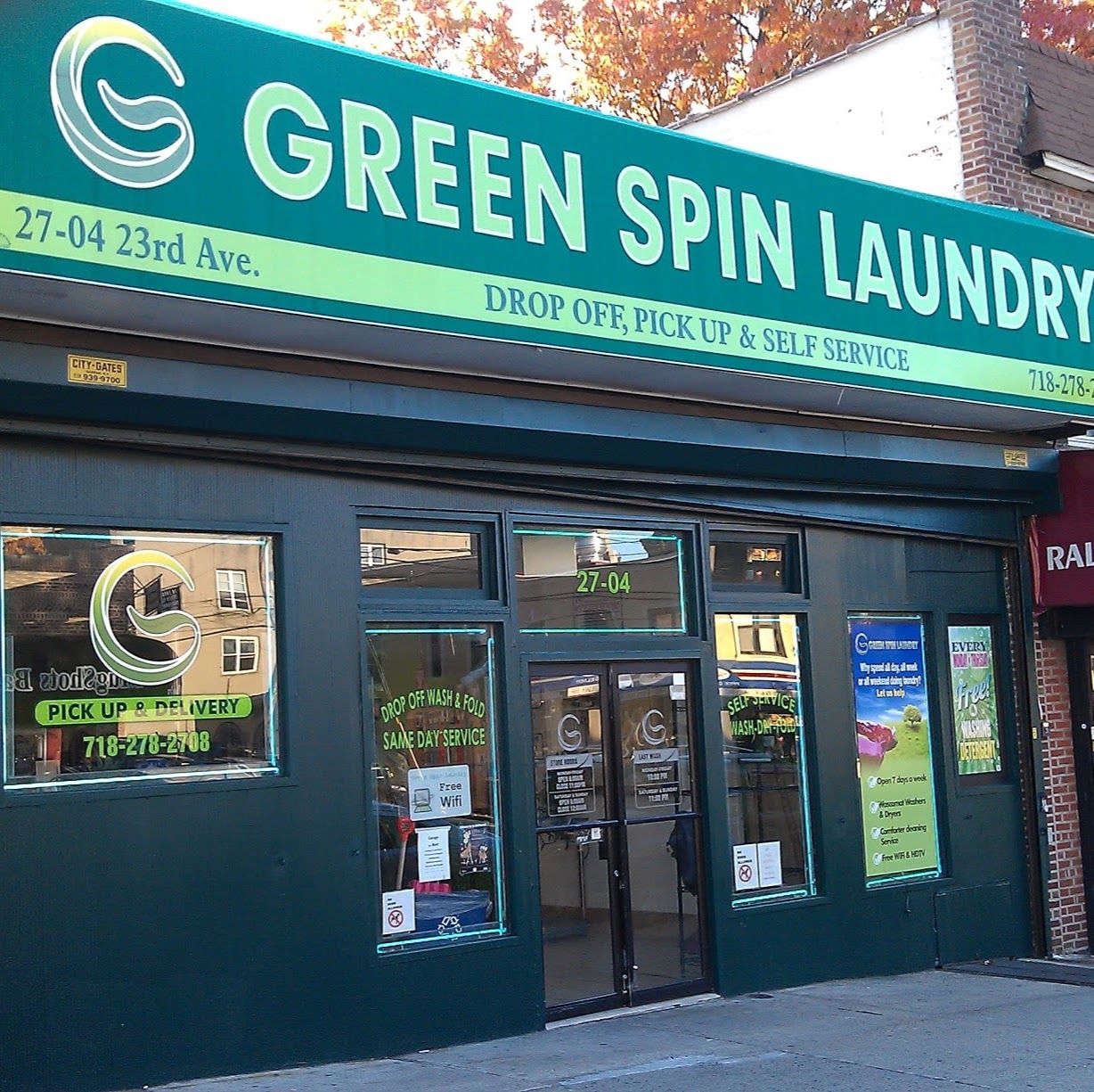 Photo of Green Spin Laundry in Queens City, New York, United States - 1 Picture of Point of interest, Establishment, Store, Home goods store, Laundry