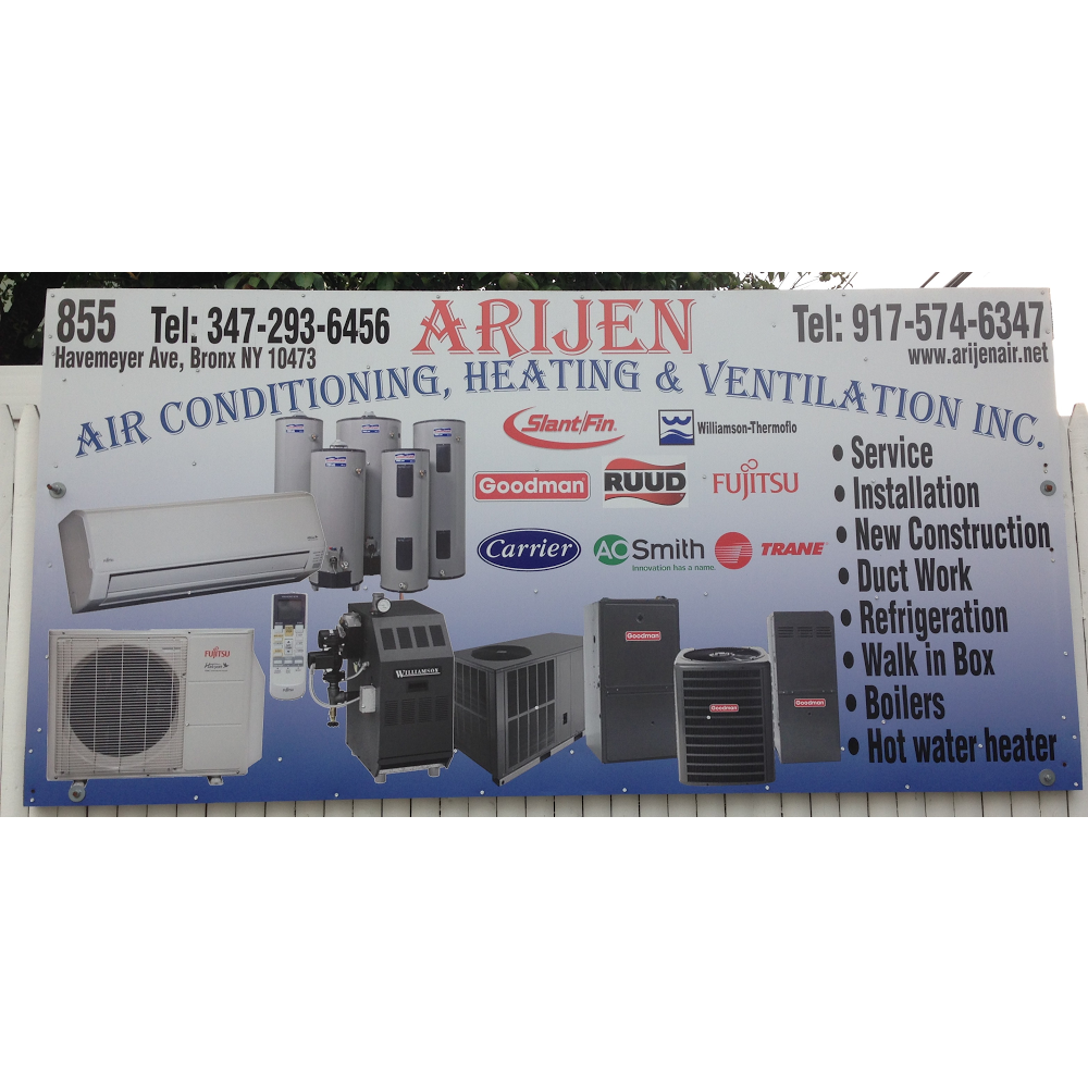 Photo of Arijen Air Conditioning & Heating Inc. in Bronx City, New York, United States - 1 Picture of Point of interest, Establishment, General contractor