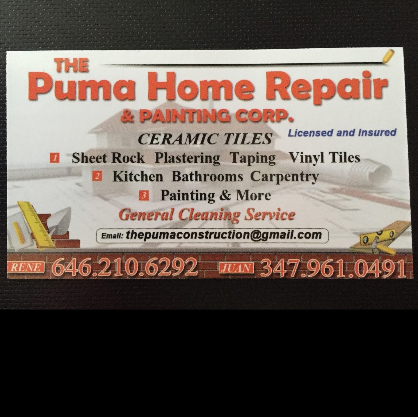 Photo of The Puma Home Repair & Painting Corporation in Bronx City, New York, United States - 1 Picture of Point of interest, Establishment, General contractor