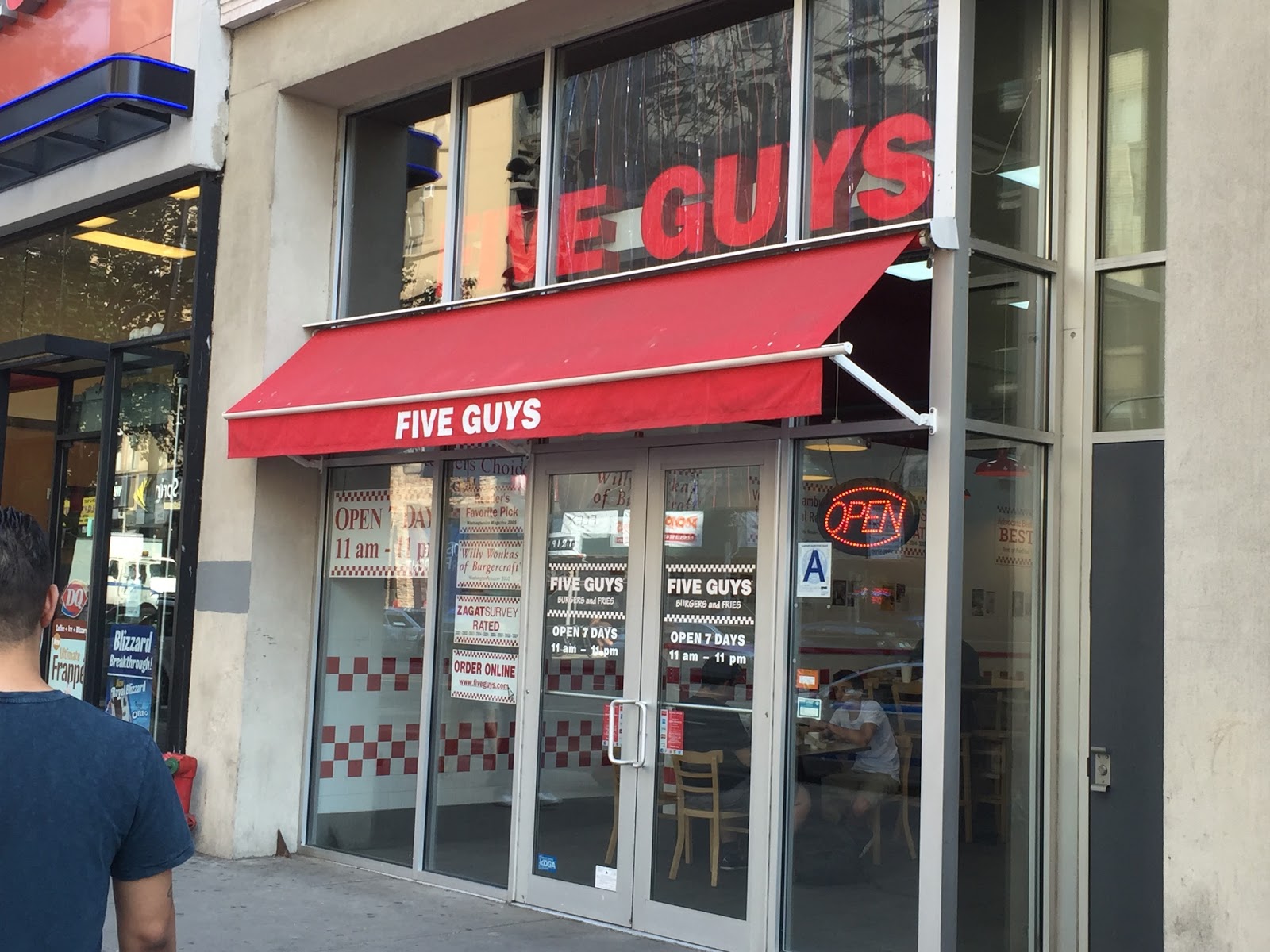 Photo of Five Guys Burgers and Fries in New York City, New York, United States - 2 Picture of Restaurant, Food, Point of interest, Establishment, Meal takeaway