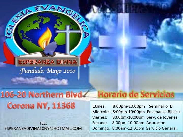 Photo of IGLESIA EVANGELICA ESPERANZA DIVINA INC in Queens City, New York, United States - 2 Picture of Point of interest, Establishment, Church, Place of worship