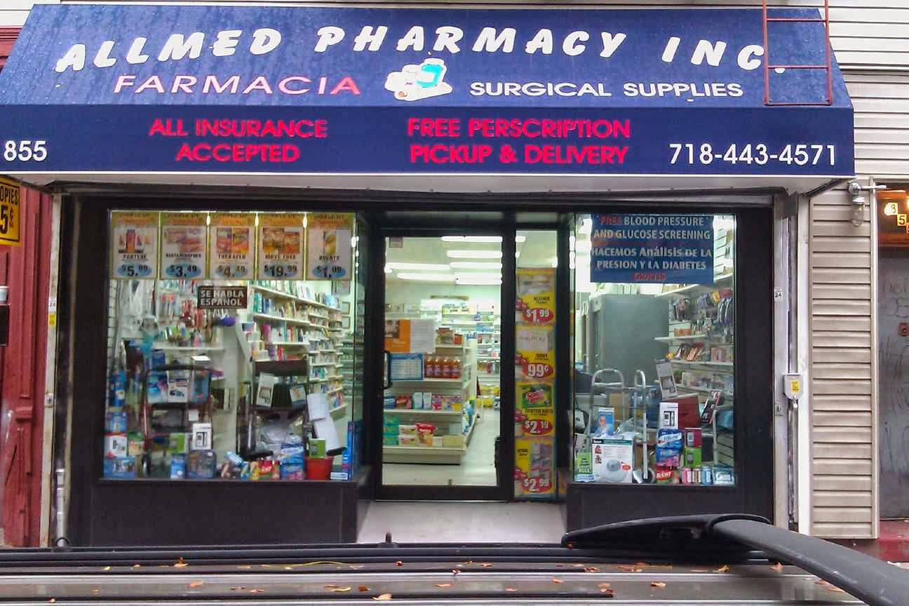 Photo of ALLMED PHARMACY in Kings County City, New York, United States - 1 Picture of Point of interest, Establishment, Store, Health, Pharmacy