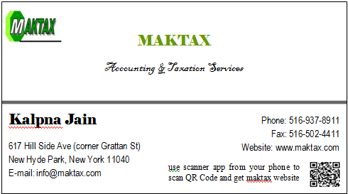 Photo of Maktax Accounting and Tax Services in New Hyde Park City, New York, United States - 1 Picture of Point of interest, Establishment, Finance, Accounting