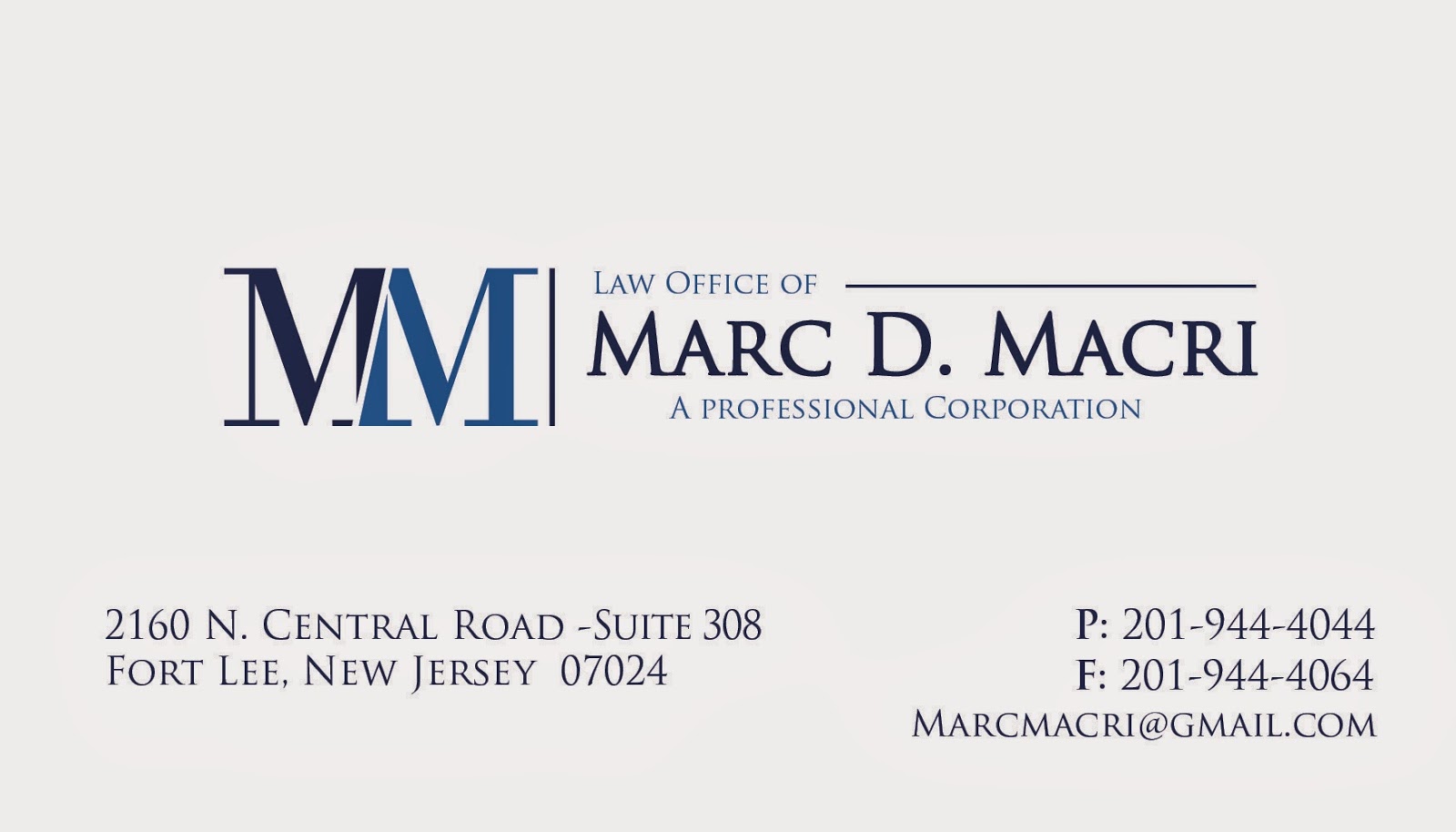 Photo of MARC D. MACRI, P.C. in Fort Lee City, New Jersey, United States - 1 Picture of Point of interest, Establishment, Lawyer