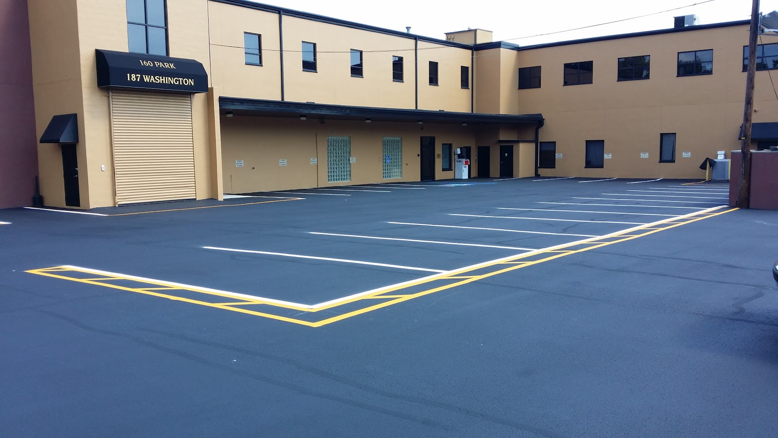 Photo of AT Line Striping LLC in Elmwood Park City, New Jersey, United States - 3 Picture of Point of interest, Establishment, General contractor, Parking