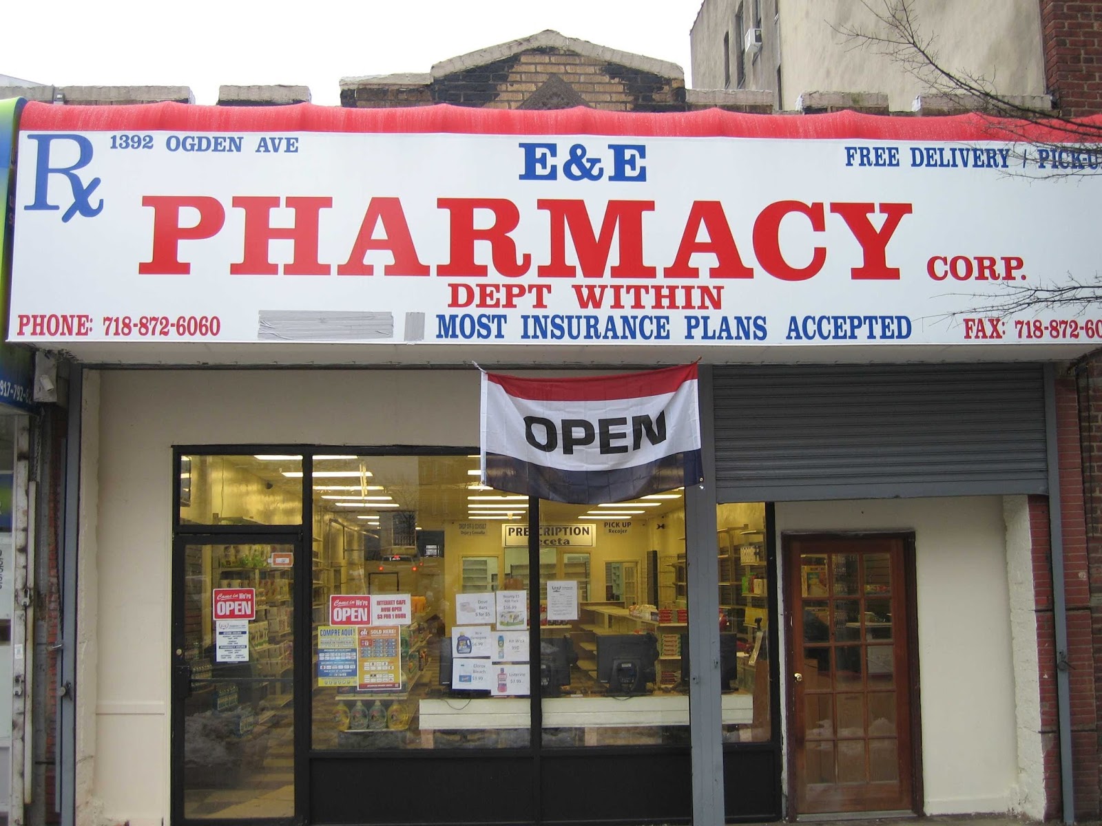 Photo of E & E Pharmacy Corp. in Bronx City, New York, United States - 1 Picture of Point of interest, Establishment, Store, Health, Pharmacy