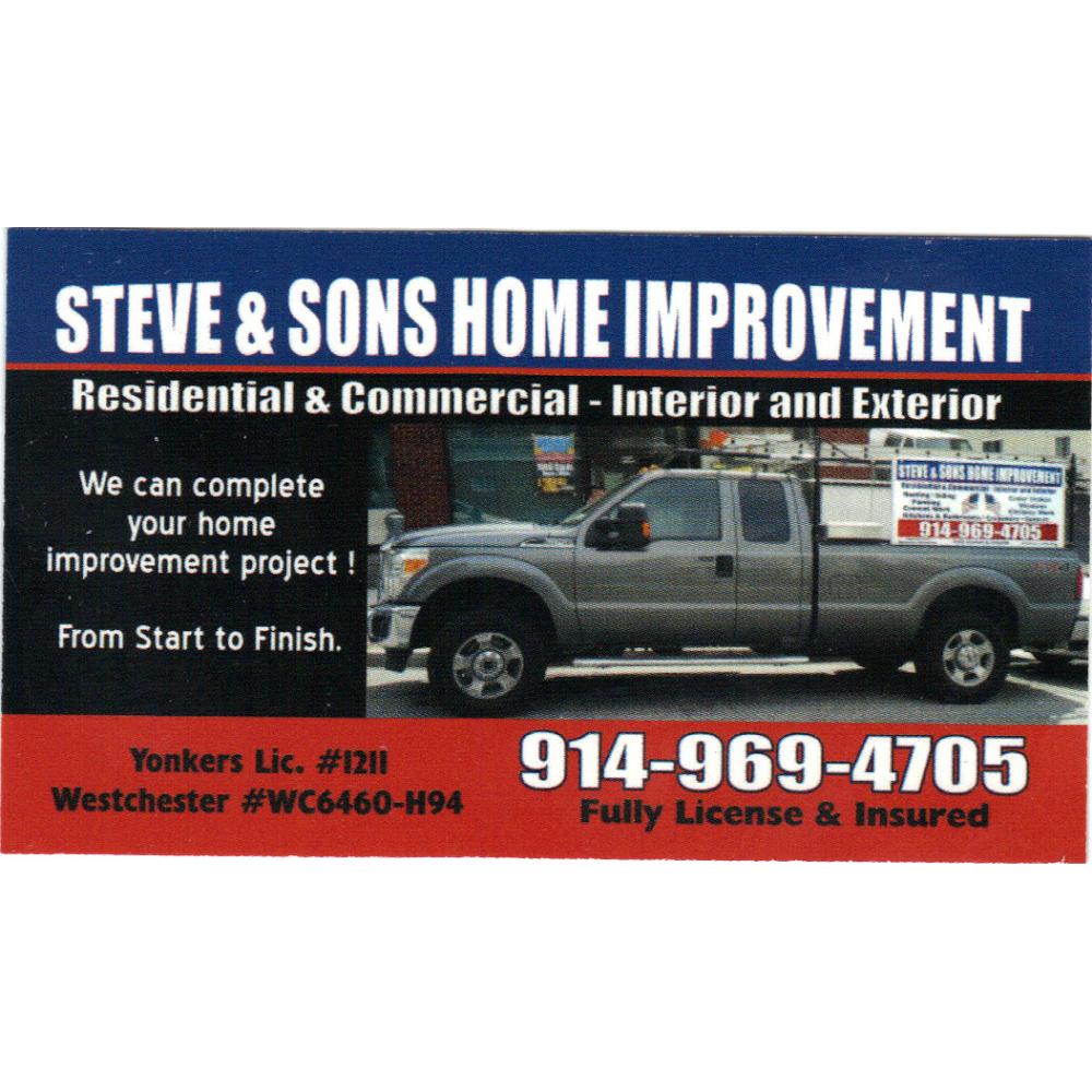 Photo of Steve & Sons Home Improvement in Yonkers City, New York, United States - 1 Picture of Point of interest, Establishment, General contractor, Roofing contractor