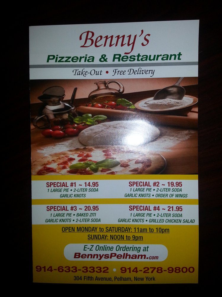 Photo of Benny's Pizzeria & Restaurant in Pelham City, New York, United States - 3 Picture of Restaurant, Food, Point of interest, Establishment, Meal takeaway, Meal delivery