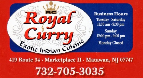 Photo of Royal Curry Indian Cuisine in Matawan City, New Jersey, United States - 1 Picture of Restaurant, Food, Point of interest, Establishment, Meal takeaway