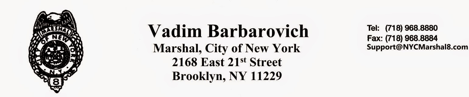 Photo of Marshal NYC Vadim Barbarovich in Kings County City, New York, United States - 1 Picture of Point of interest, Establishment, Local government office