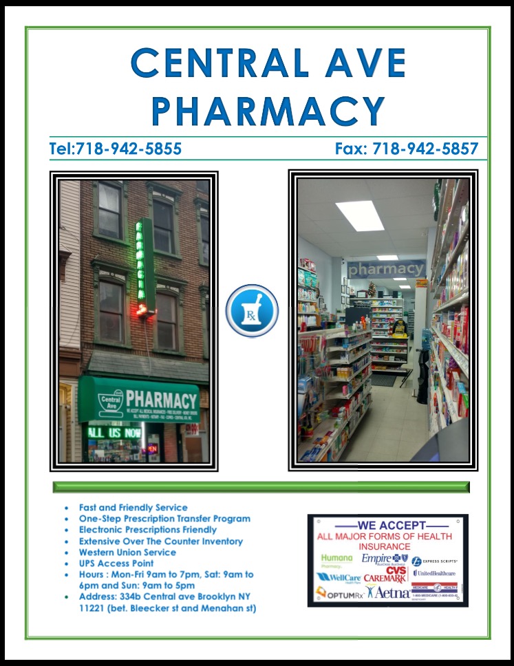 Photo of Central Avenue Pharmacy in Kings County City, New York, United States - 4 Picture of Point of interest, Establishment, Store, Health, Pharmacy