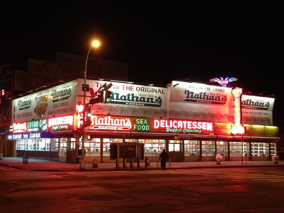 Photo of Nathan's Famous in Brooklyn City, New York, United States - 5 Picture of Restaurant, Food, Point of interest, Establishment