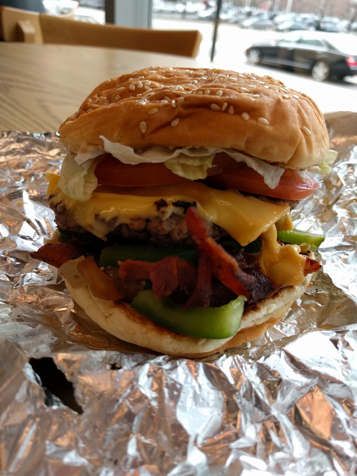 Photo of Five Guys Burgers and Fries in Jersey City, New Jersey, United States - 2 Picture of Restaurant, Food, Point of interest, Establishment, Meal takeaway