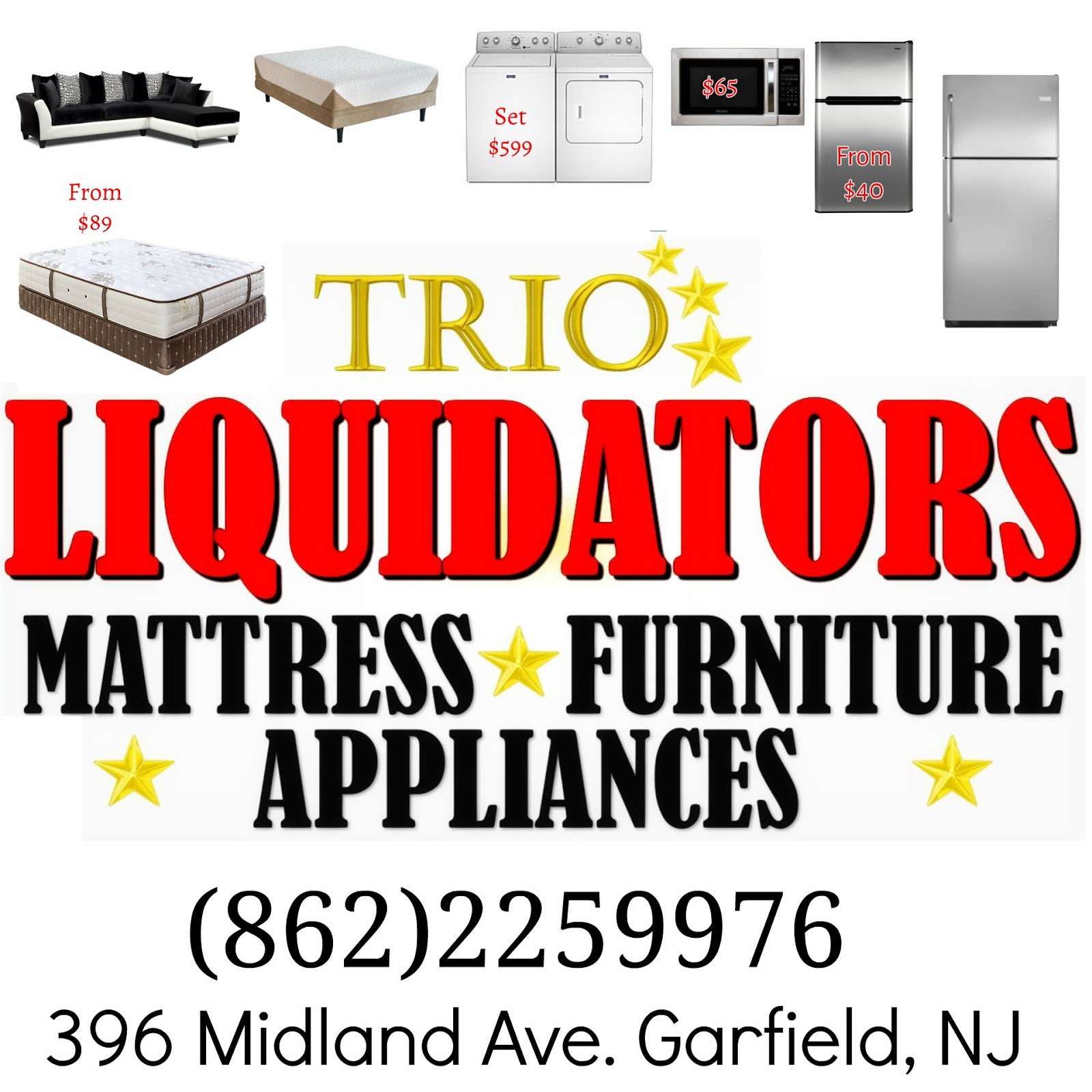 Photo of trio liquidators in Garfield City, New Jersey, United States - 8 Picture of Point of interest, Establishment, Store, Home goods store, Furniture store