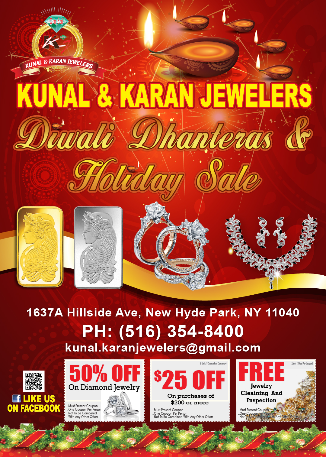 Photo of Kunal & Karan Jewelers in New Hyde Park City, New York, United States - 2 Picture of Point of interest, Establishment, Finance, Store, Jewelry store