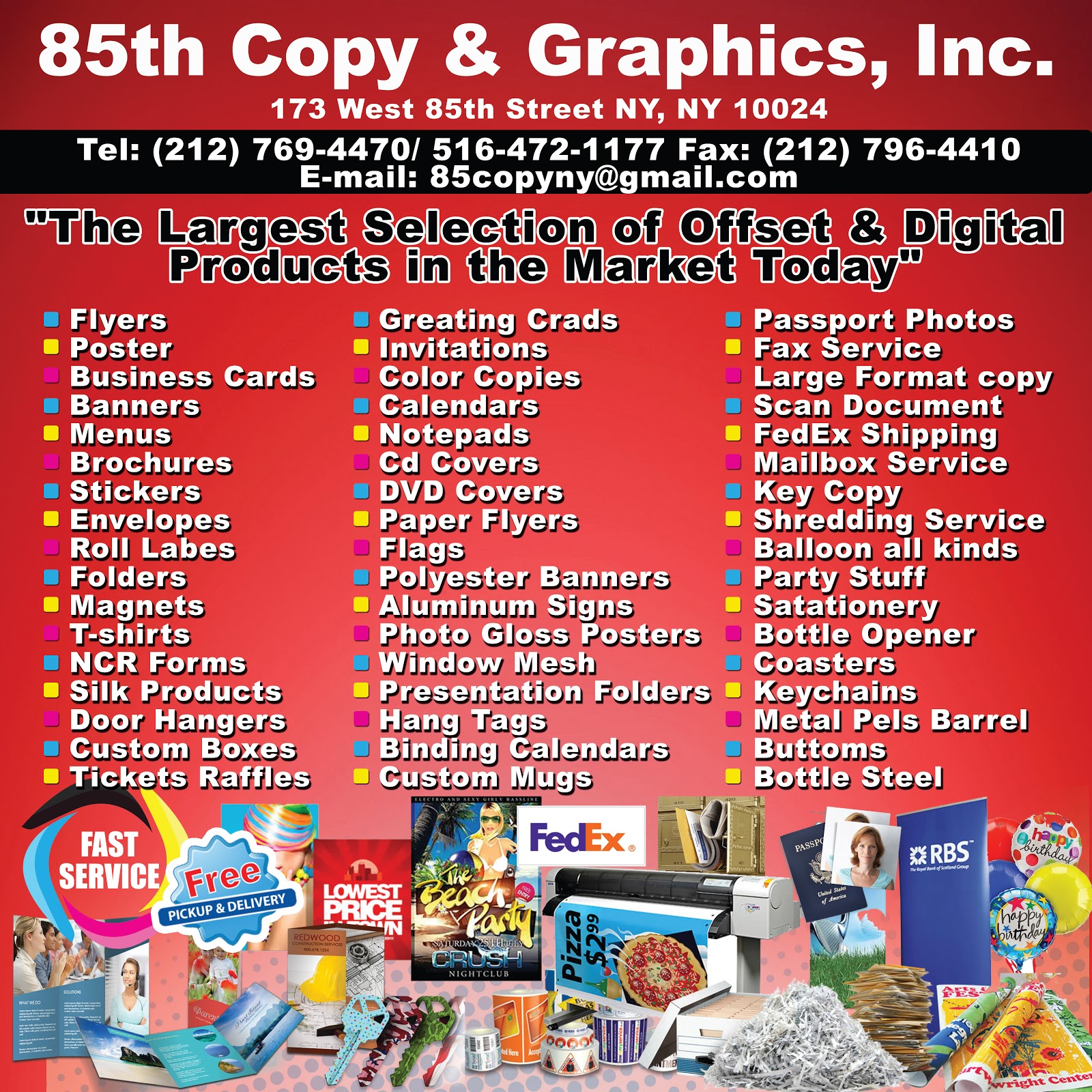 Photo of 85th Copy & Graphics in New York City, New York, United States - 2 Picture of Point of interest, Establishment, Store