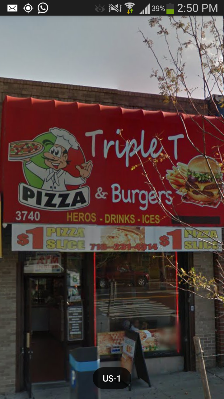 Photo of Triple T Pizza & Burgers in New York City, New York, United States - 1 Picture of Restaurant, Food, Point of interest, Establishment