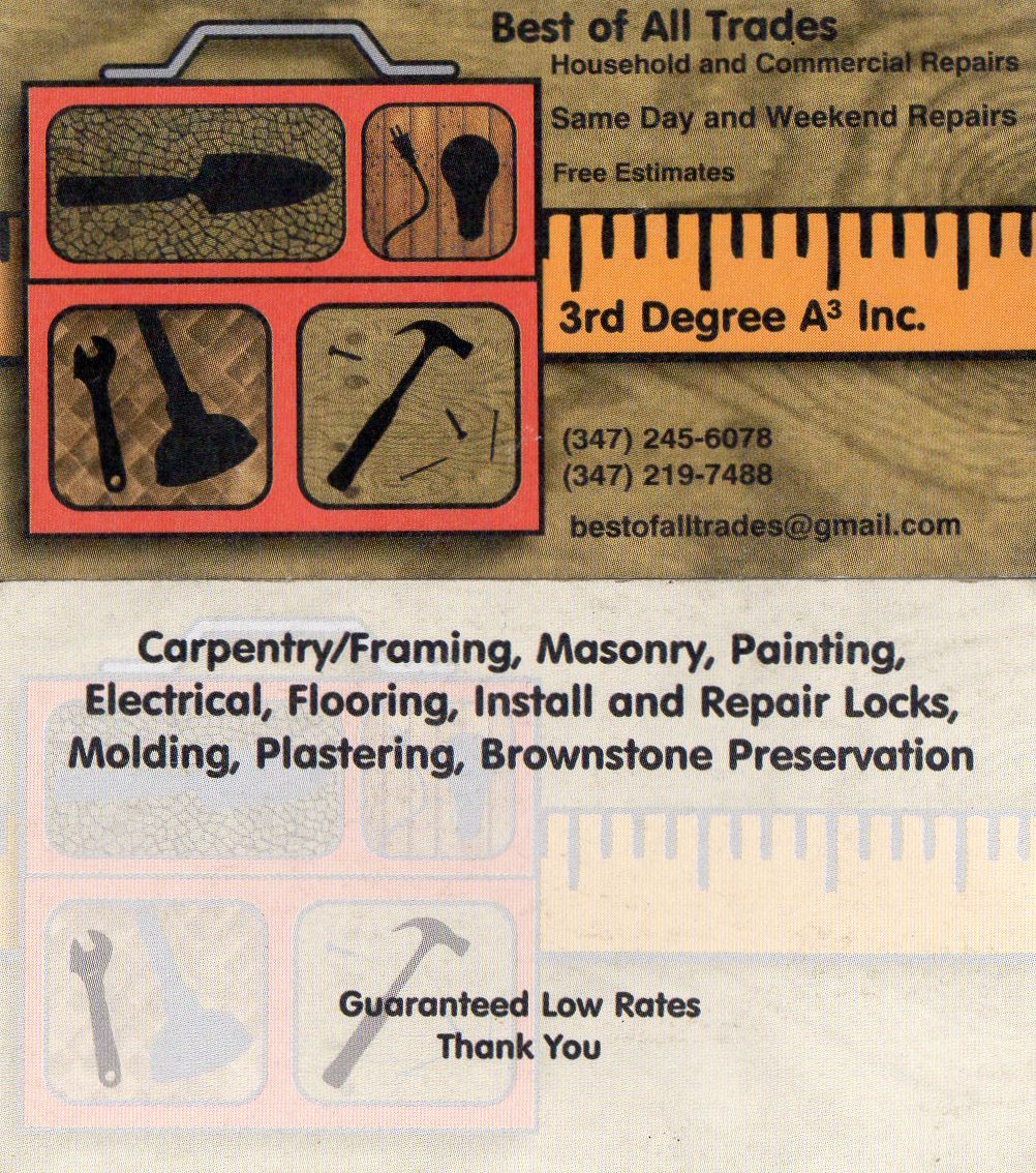 Photo of Third Degree Home and Business Repairs in Kings County City, New York, United States - 1 Picture of Point of interest, Establishment, General contractor