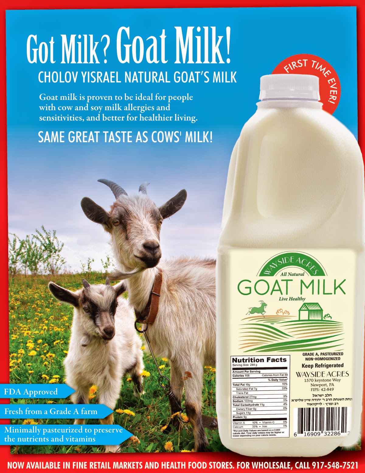 Photo of Kosher Goat Milk in Kings County City, New York, United States - 4 Picture of Food, Point of interest, Establishment, Store, Grocery or supermarket