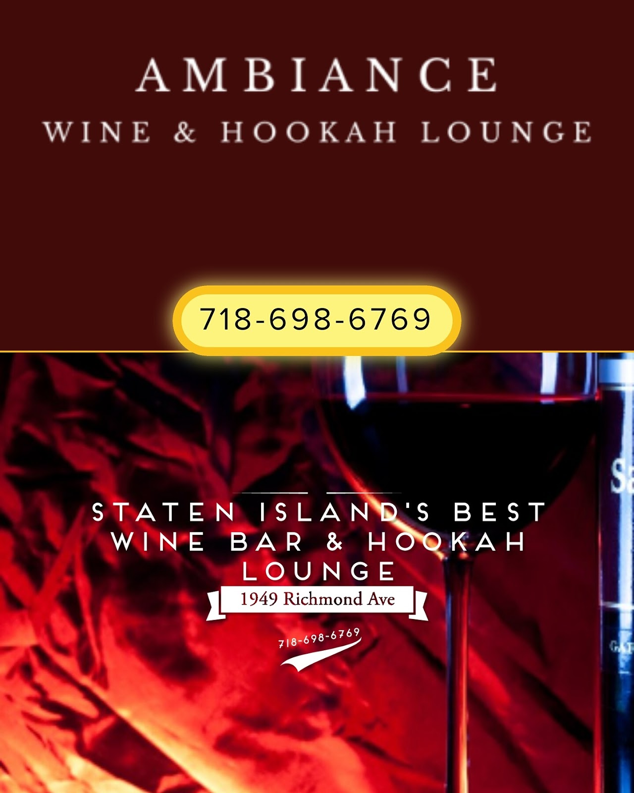 Photo of Ambiance Wine & Hookah Lounge in Richmond City, New York, United States - 9 Picture of Restaurant, Food, Point of interest, Establishment, Bar