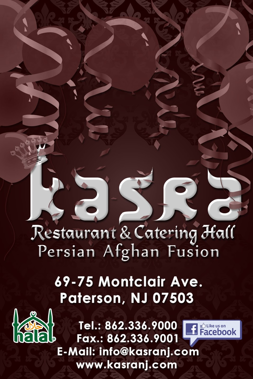 Photo of Kasra Restaurant and Catering Hall in Paterson City, New Jersey, United States - 2 Picture of Restaurant, Food, Point of interest, Establishment