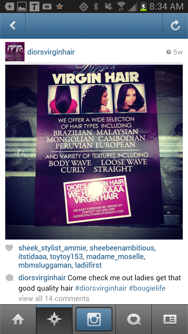 Photo of diorsvirginhair in Bronx City, New York, United States - 1 Picture of Point of interest, Establishment, Hair care