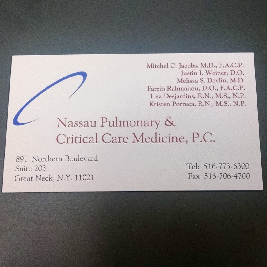 Photo of Nassau Pulmonary And Critical Cr in Great Neck City, New York, United States - 1 Picture of Point of interest, Establishment, Health, Doctor