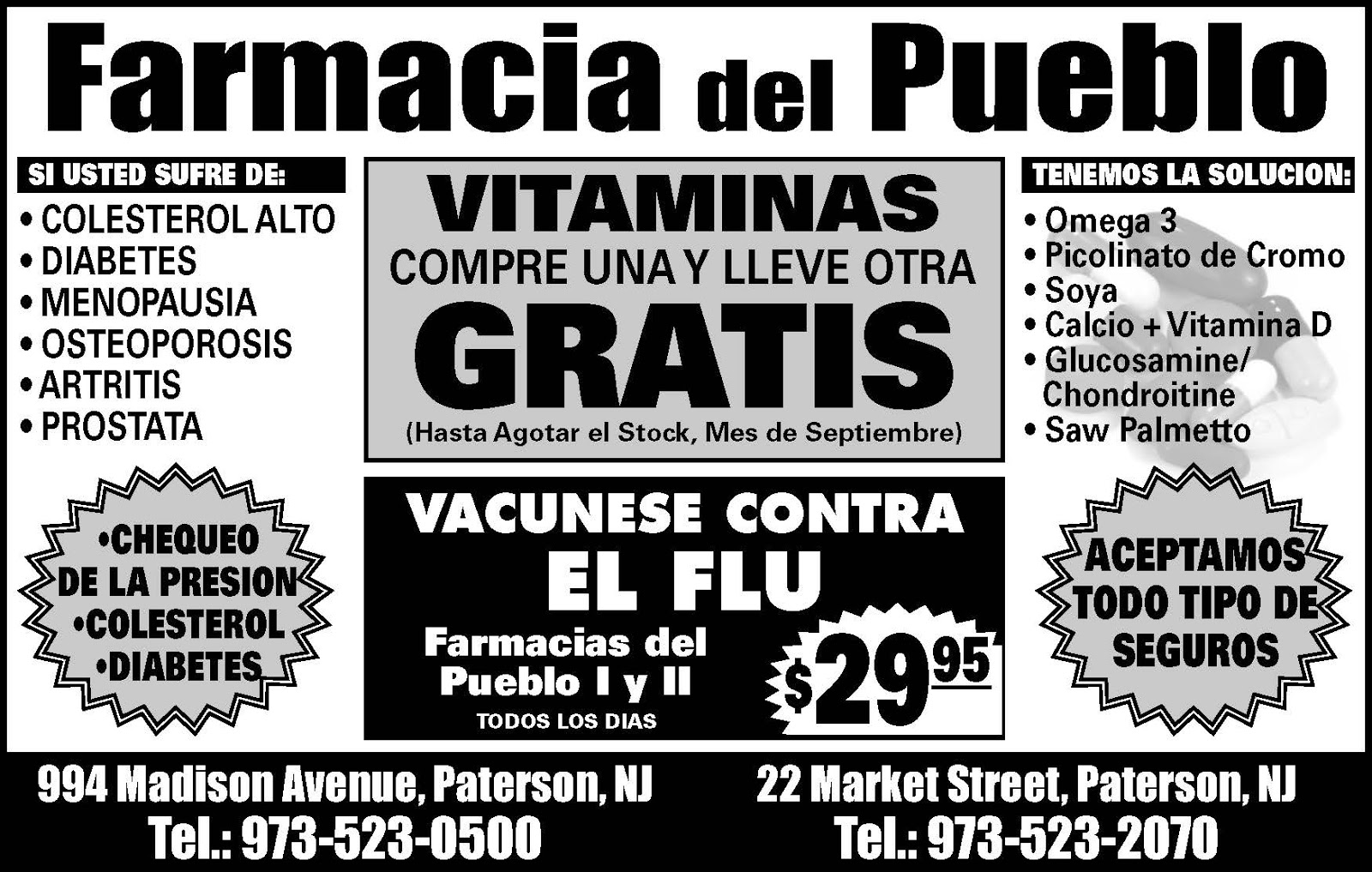 Photo of Farmacias Del Pueblo in Paterson City, New Jersey, United States - 5 Picture of Point of interest, Establishment, Store, Health, Pharmacy