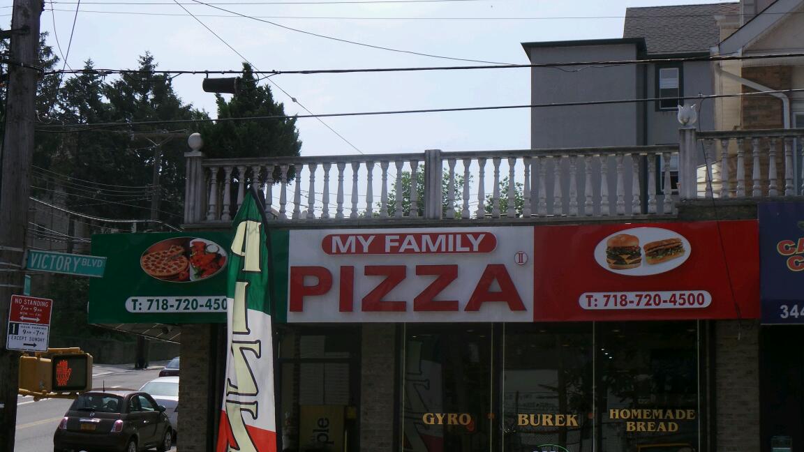 Photo of My Family Pizza in Staten Island City, New York, United States - 1 Picture of Restaurant, Food, Point of interest, Establishment, Meal takeaway, Meal delivery