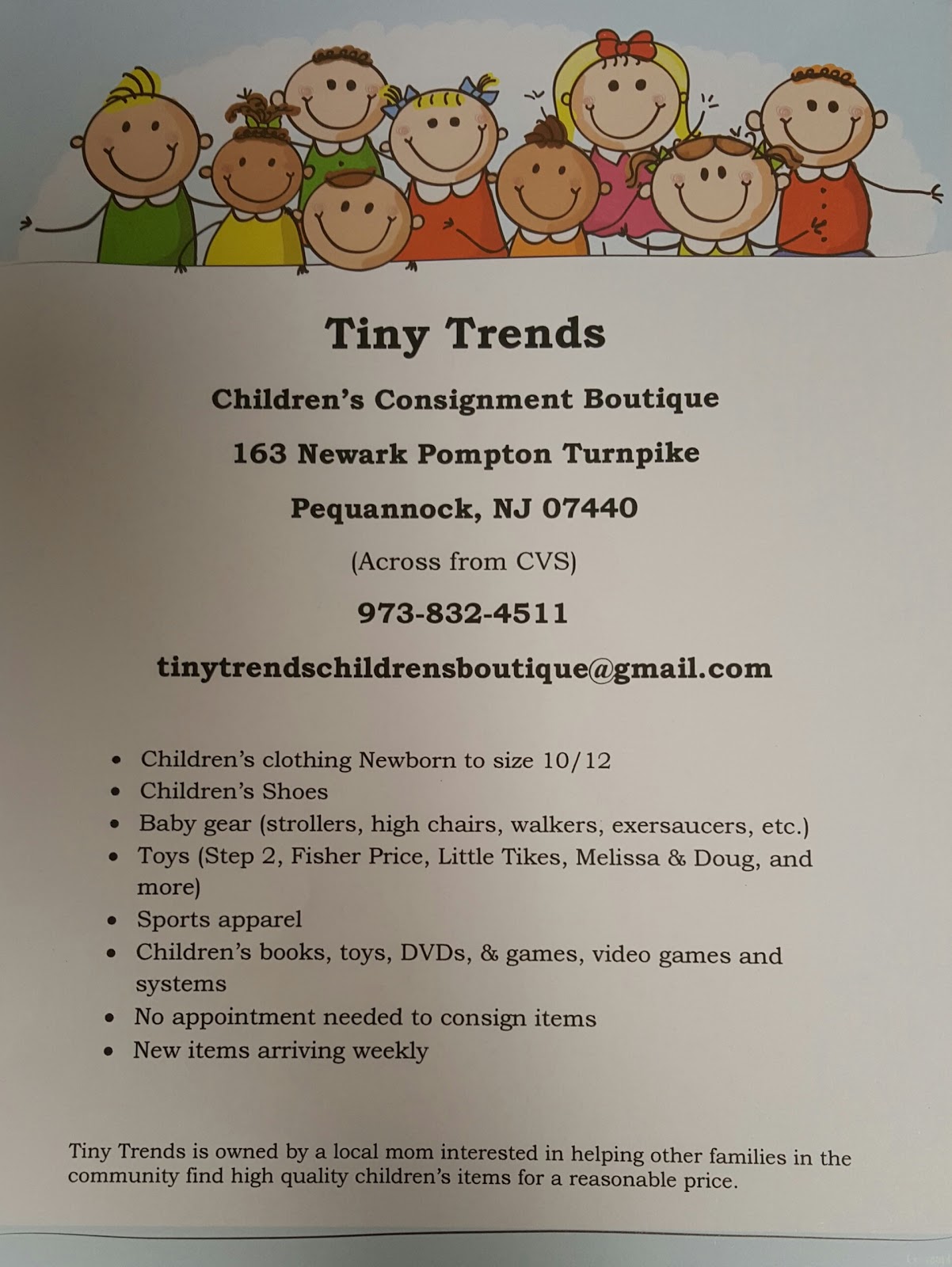 Photo of Tiny Trends Childrens Consignment Boutique in Pequannock Township City, New Jersey, United States - 6 Picture of Point of interest, Establishment, Store