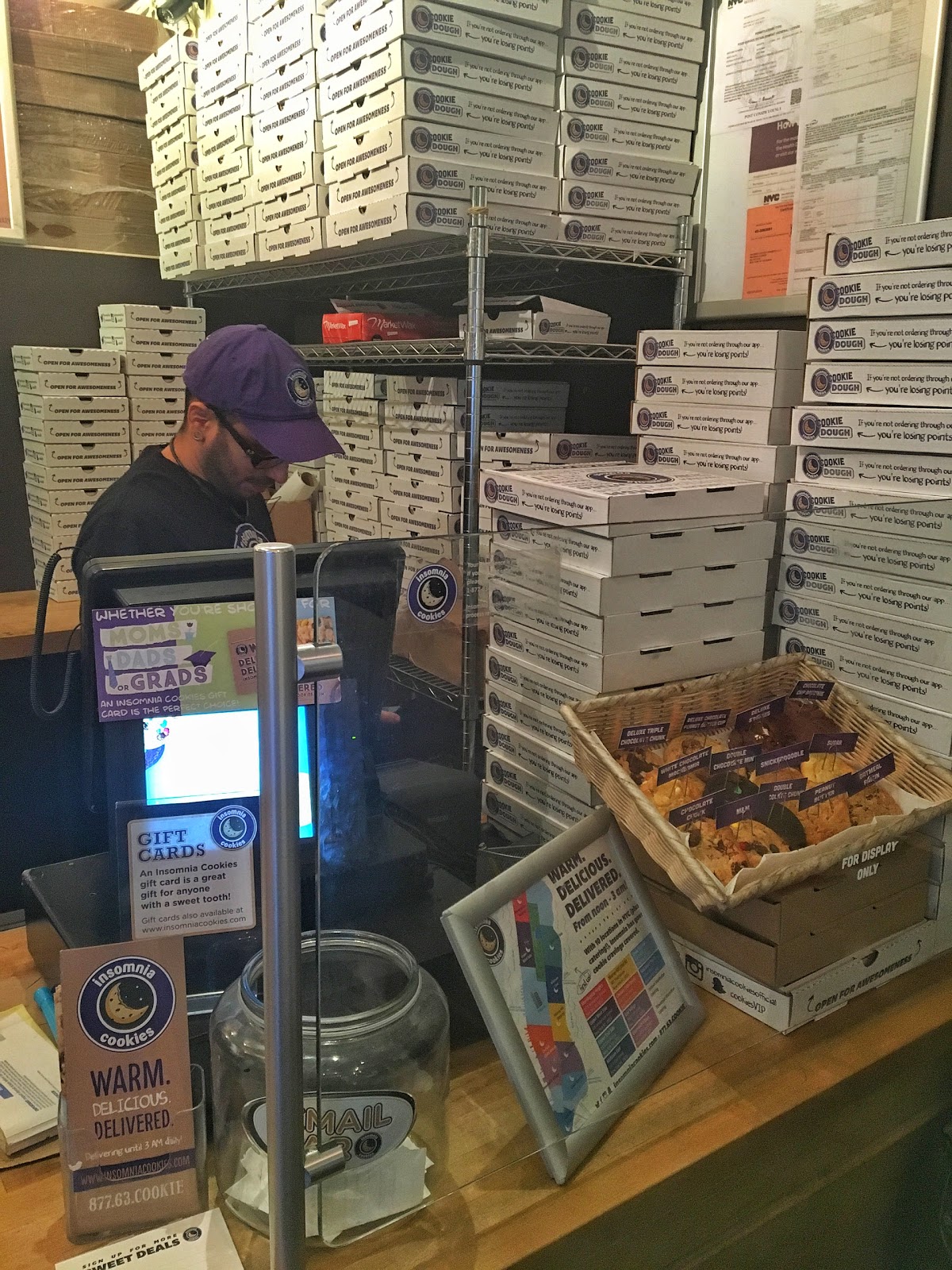 Photo of Insomnia Cookies in New York City, New York, United States - 2 Picture of Restaurant, Food, Point of interest, Establishment, Store, Bakery