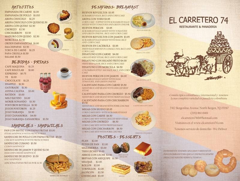 Photo of El Carretero 74 in North Bergen City, New Jersey, United States - 10 Picture of Restaurant, Food, Point of interest, Establishment, Store, Bakery