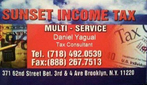 Photo of Sunset Income Tax Multi-Services in Kings County City, New York, United States - 1 Picture of Point of interest, Establishment, Finance, Accounting