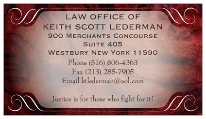 Photo of Law Office of Keith Scott Lederman in Westbury City, New York, United States - 1 Picture of Point of interest, Establishment, Lawyer, Embassy