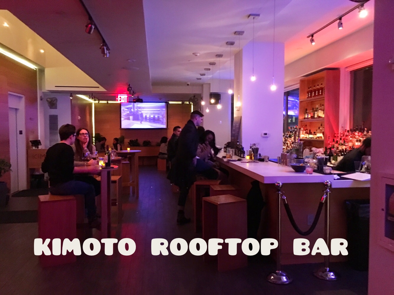 Photo of Kimoto Rooftop Bar & Lounge in Brooklyn City, New York, United States - 3 Picture of Restaurant, Food, Point of interest, Establishment, Bar, Night club