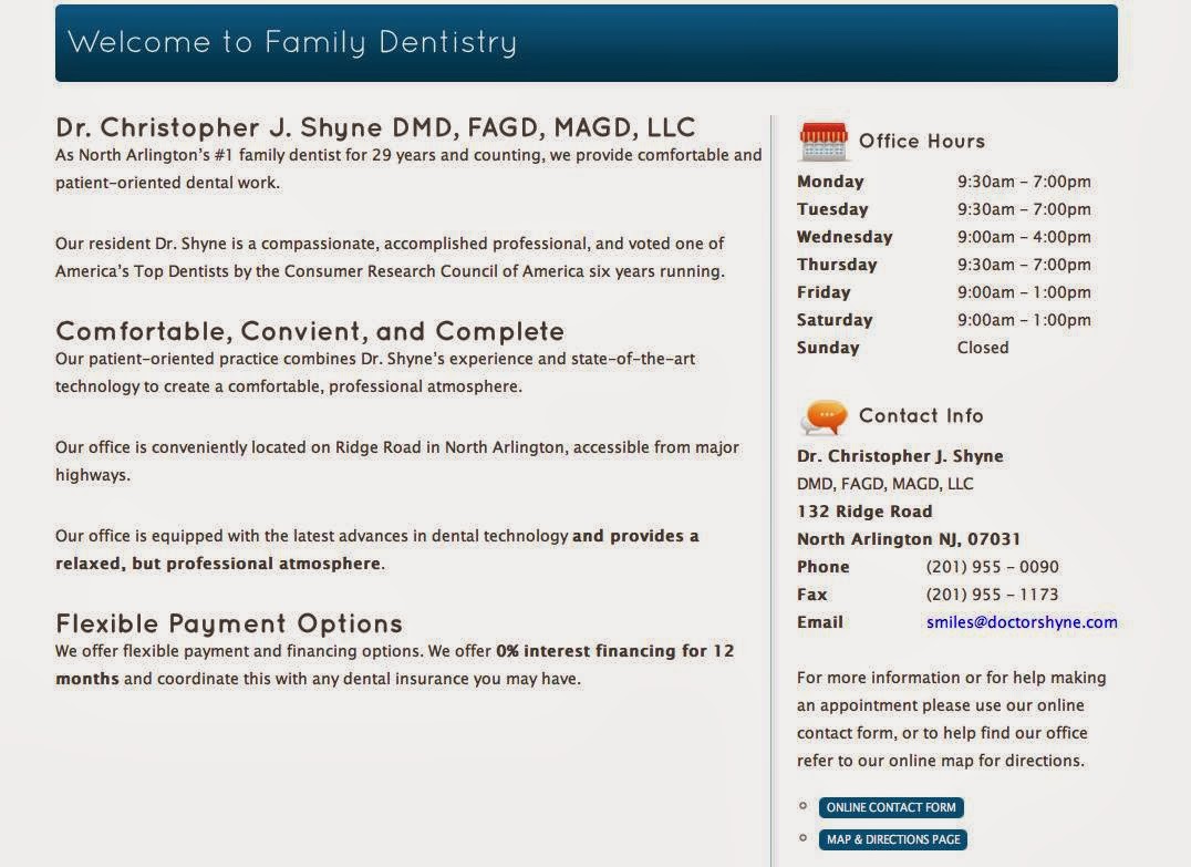 Photo of Christopher Shyne DMD MAGD in North Arlington City, New Jersey, United States - 4 Picture of Point of interest, Establishment, Health, Dentist