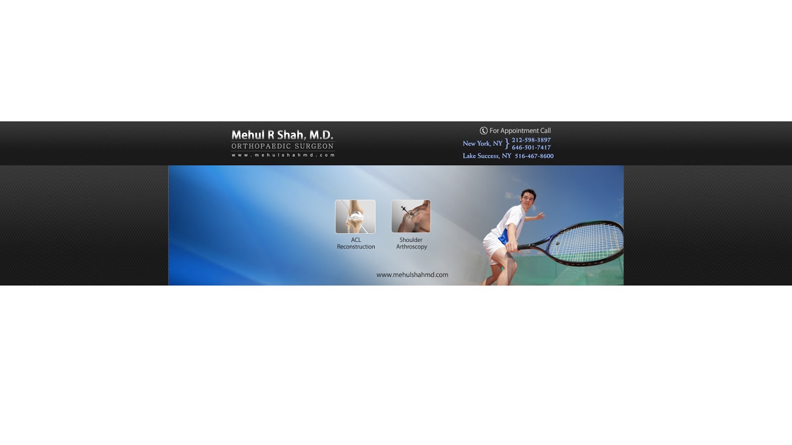 Photo of Mehul R. Shah MD - NYU Orthopaedic Surgery Associates in New York City, New York, United States - 2 Picture of Point of interest, Establishment, Health, Doctor