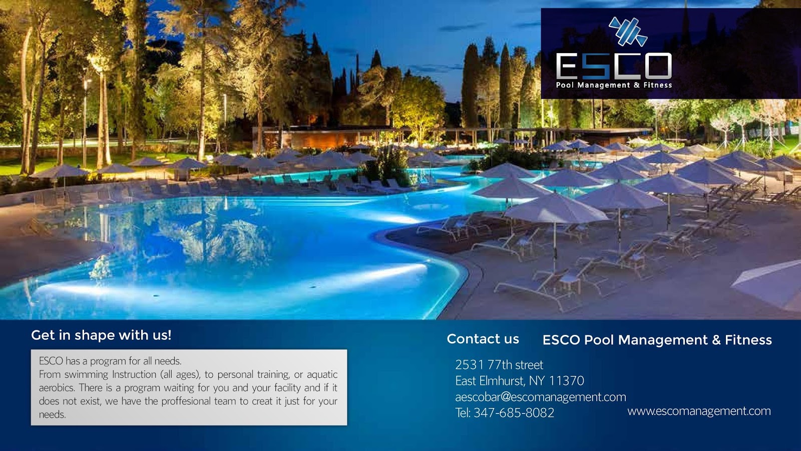 Photo of ESCO Pool Management & Fitness Corporation in Queens City, New York, United States - 1 Picture of Point of interest, Establishment