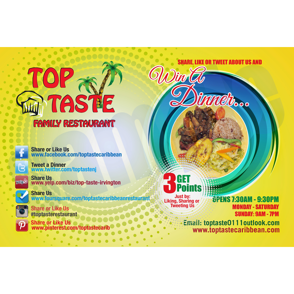 Photo of Top Taste Caribbean Restaurant in Irvington City, New Jersey, United States - 5 Picture of Restaurant, Food, Point of interest, Establishment