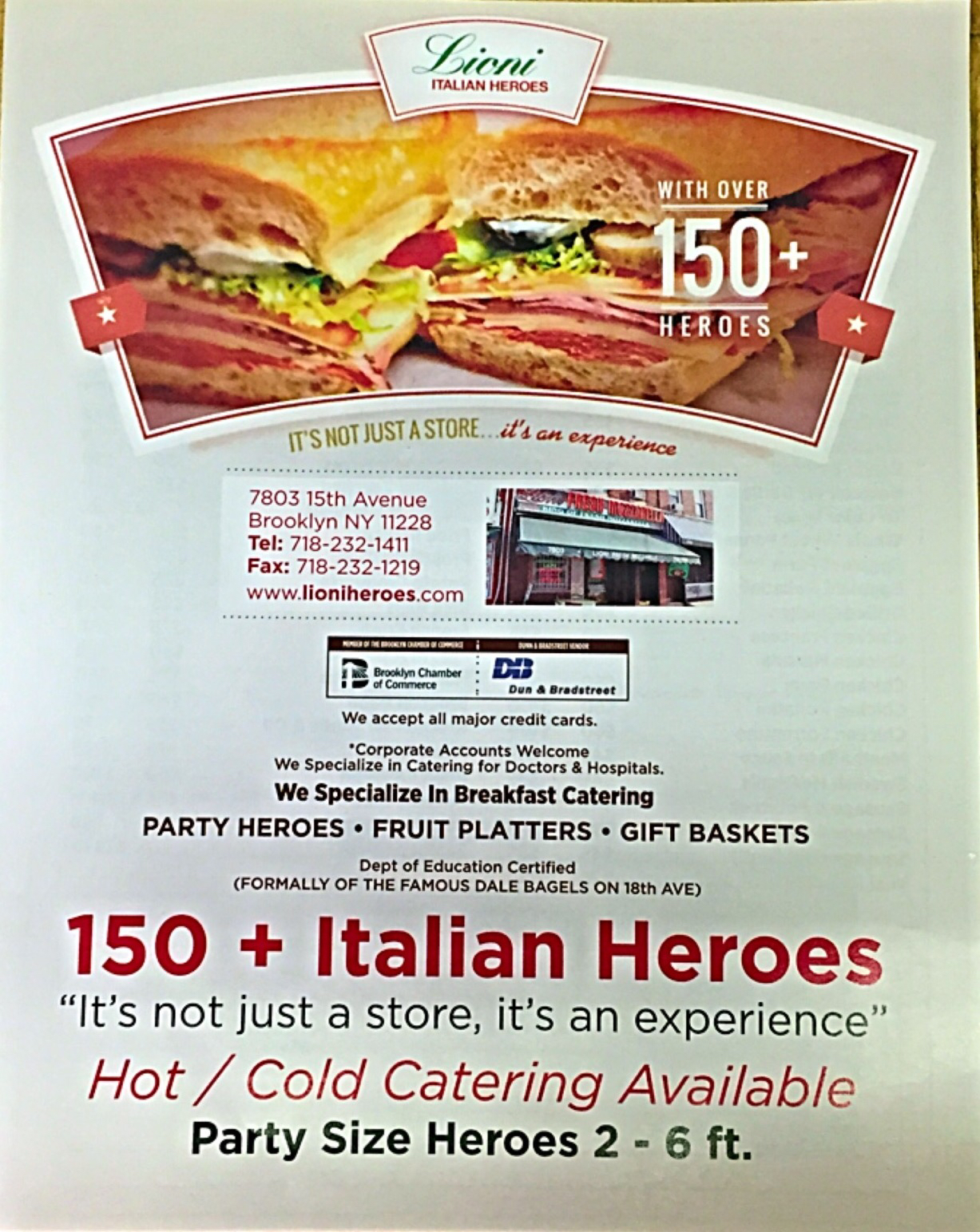 Photo of Lioni Italian Heroes in Brooklyn City, New York, United States - 10 Picture of Restaurant, Food, Point of interest, Establishment, Store