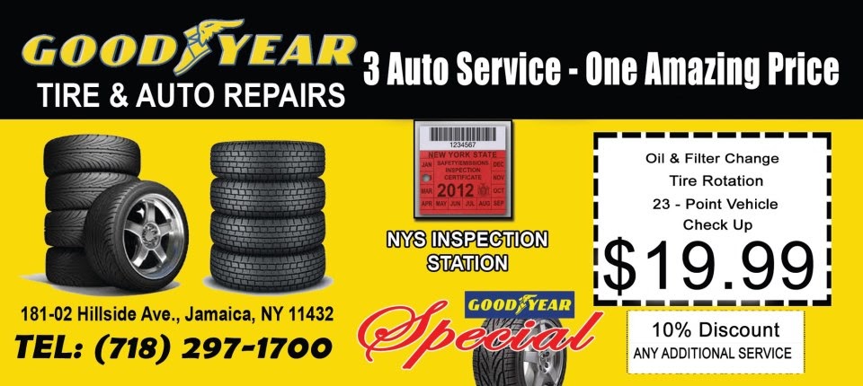 Photo of Hills Side Goodyear Discount Tire & Auto Repair Ce in Jamaica City, New York, United States - 2 Picture of Point of interest, Establishment, Store, Car repair