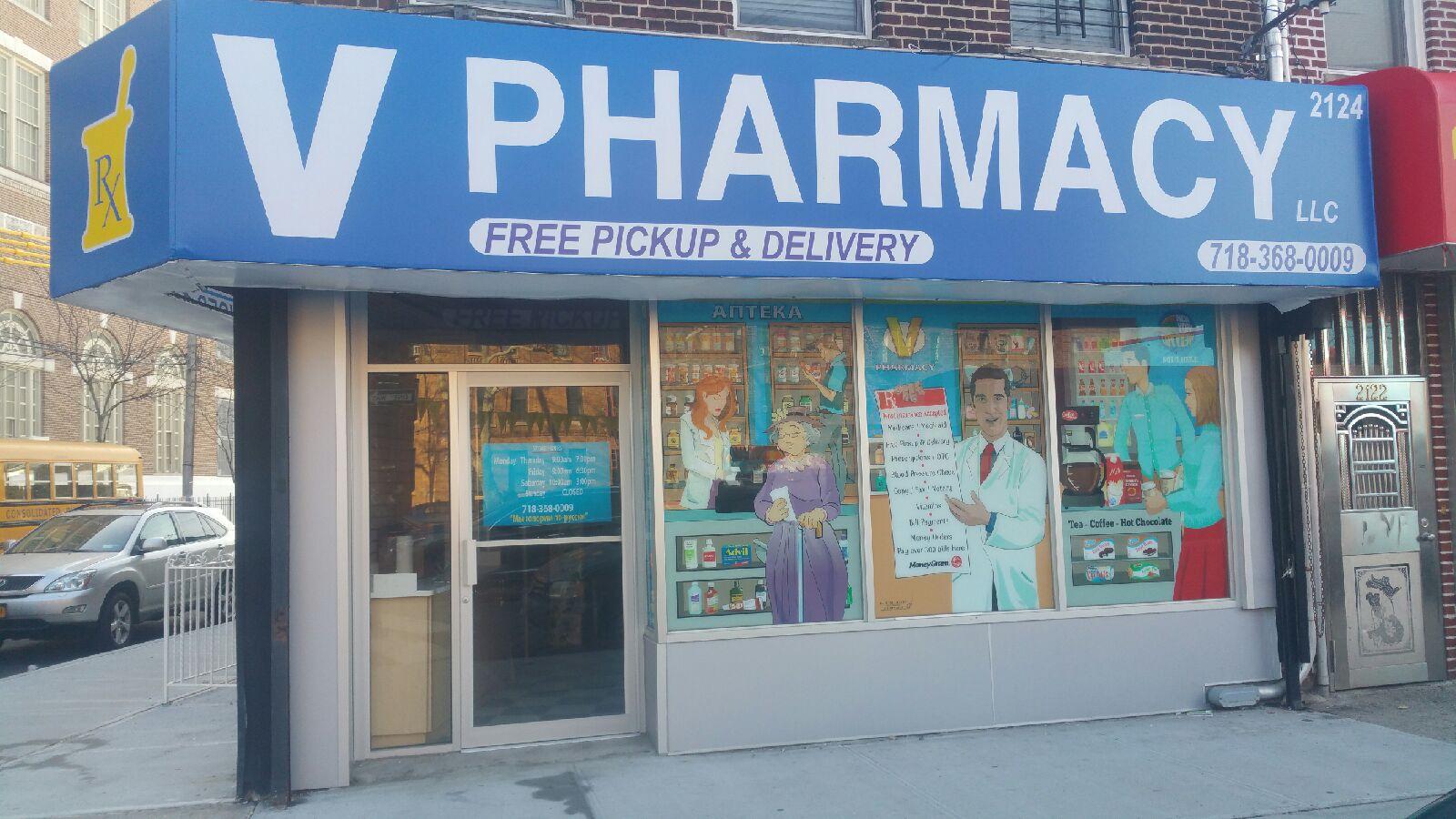 Photo of V Pharmacy LLC in Kings County City, New York, United States - 1 Picture of Point of interest, Establishment, Store, Health, Pharmacy