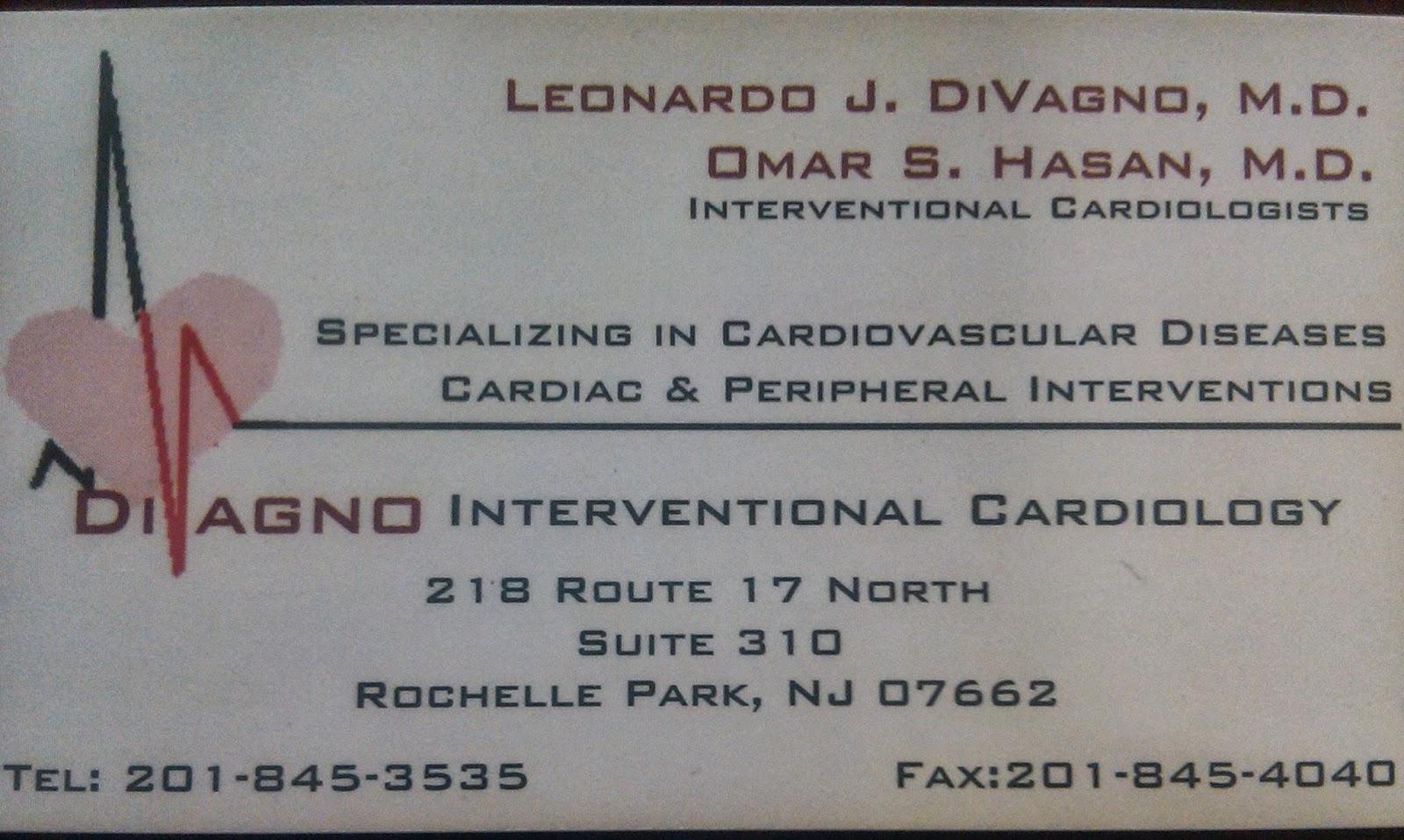 Photo of Divagno Interventional Cardiology in Rochelle Park City, New Jersey, United States - 1 Picture of Point of interest, Establishment, Health, Doctor
