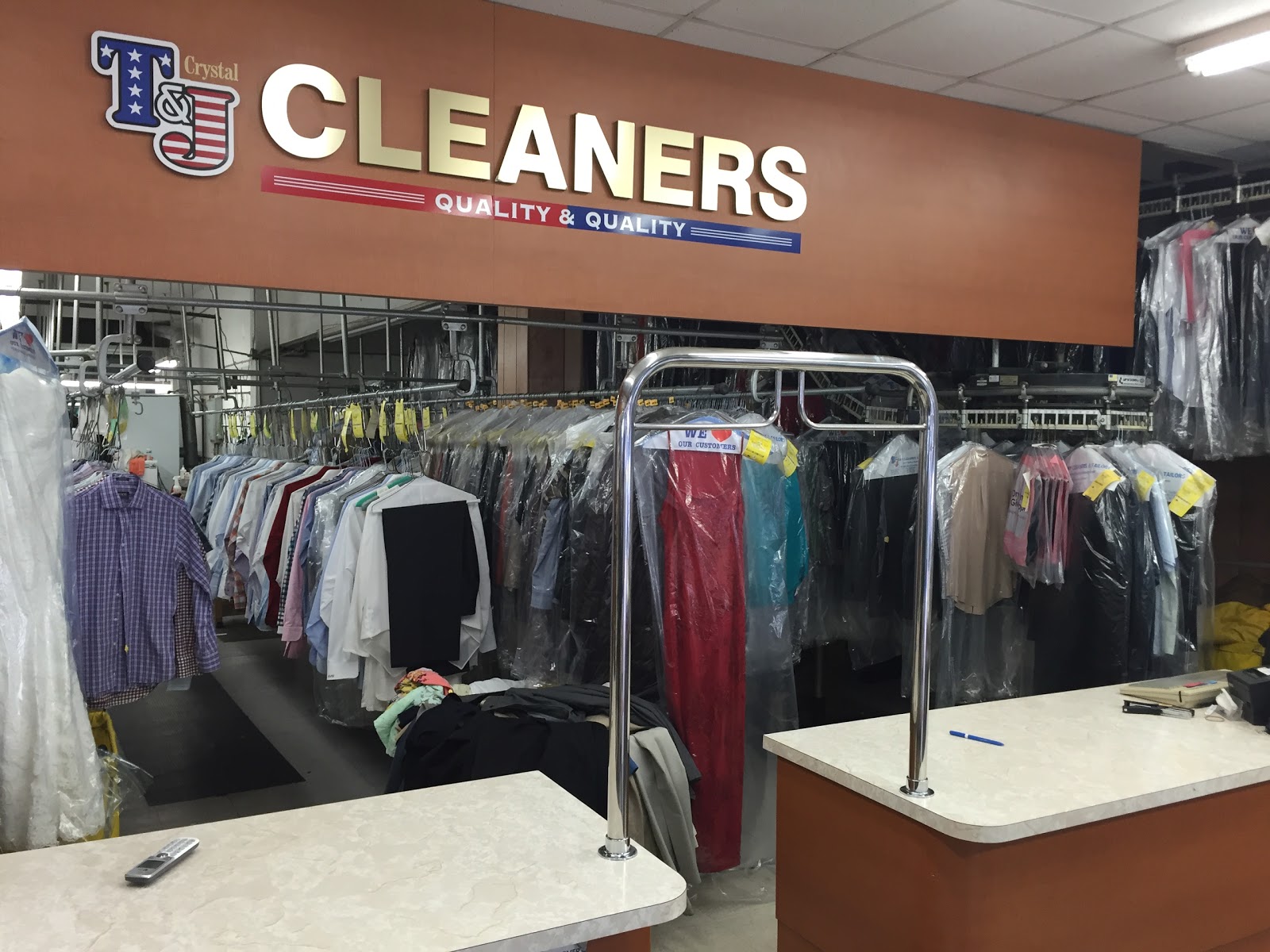 Photo of T & J Crystal Dry Cleaners in Queens City, New York, United States - 1 Picture of Point of interest, Establishment, Store, Electronics store, Laundry